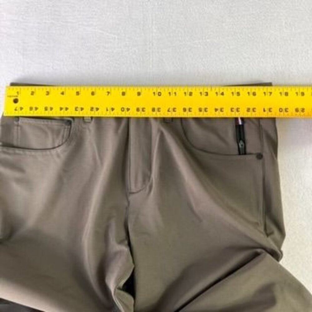 FOURLAPS Pants Mens 34X28 Olive Green Traverse Straight Leg Army 1072 Active - Picture 9 of 12